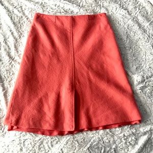 Ann Taylor Orange Mid Length Skirt Size 6
